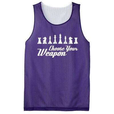 Choose Your Weapon Chess Mesh Reversible Basketball Jersey Tank