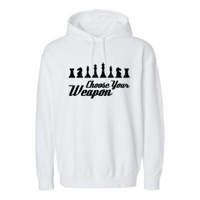 Choose Your Weapon Chess Garment-Dyed Fleece Hoodie