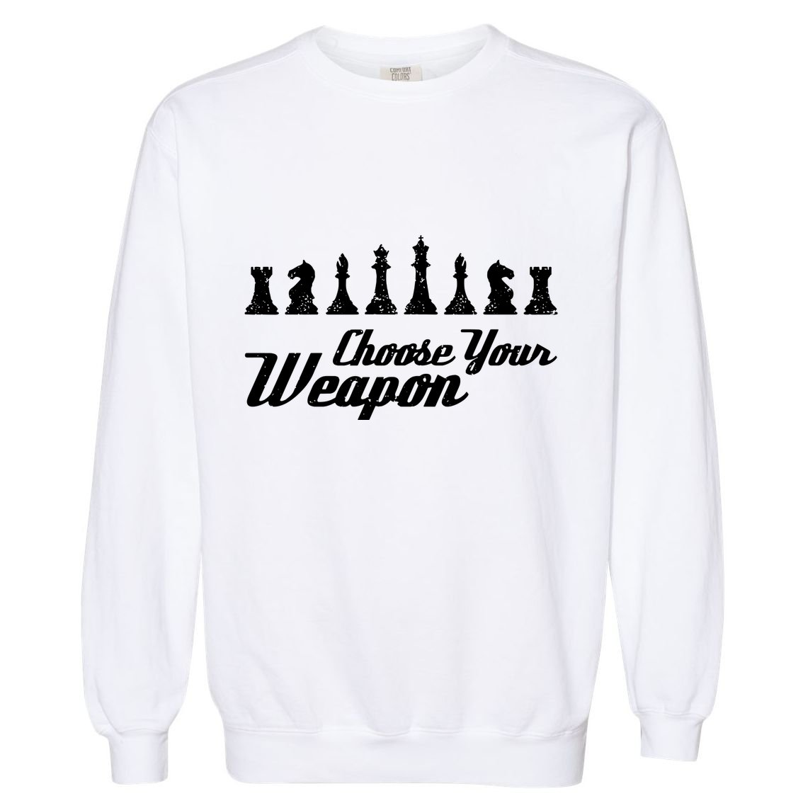Choose Your Weapon Chess Garment-Dyed Sweatshirt
