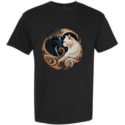 Cats Yin Yang Garment-Dyed Heavyweight T-Shirt