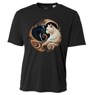 Cats Yin Yang Cooling Performance Crew T-Shirt