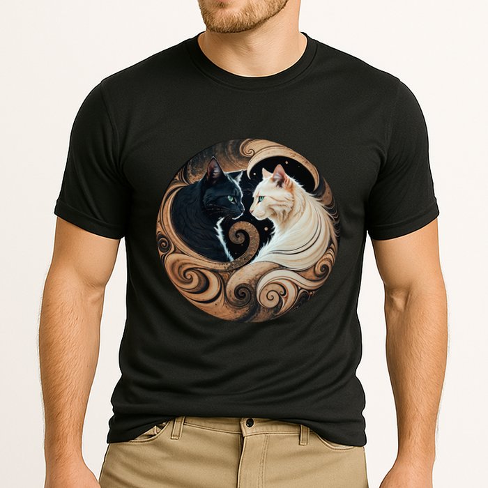 Cats Yin Yang Cooling Performance Crew T-Shirt