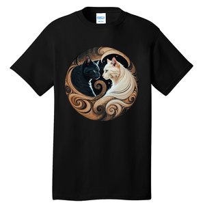 Cats Yin Yang Tall T-Shirt