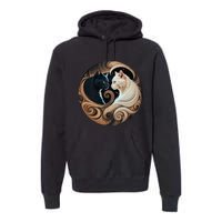 Cats Yin Yang Premium Hoodie