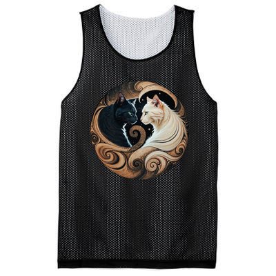 Cats Yin Yang Mesh Reversible Basketball Jersey Tank