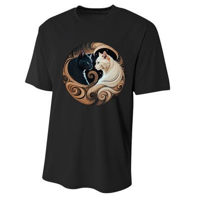 Cats Yin Yang Performance Sprint T-Shirt