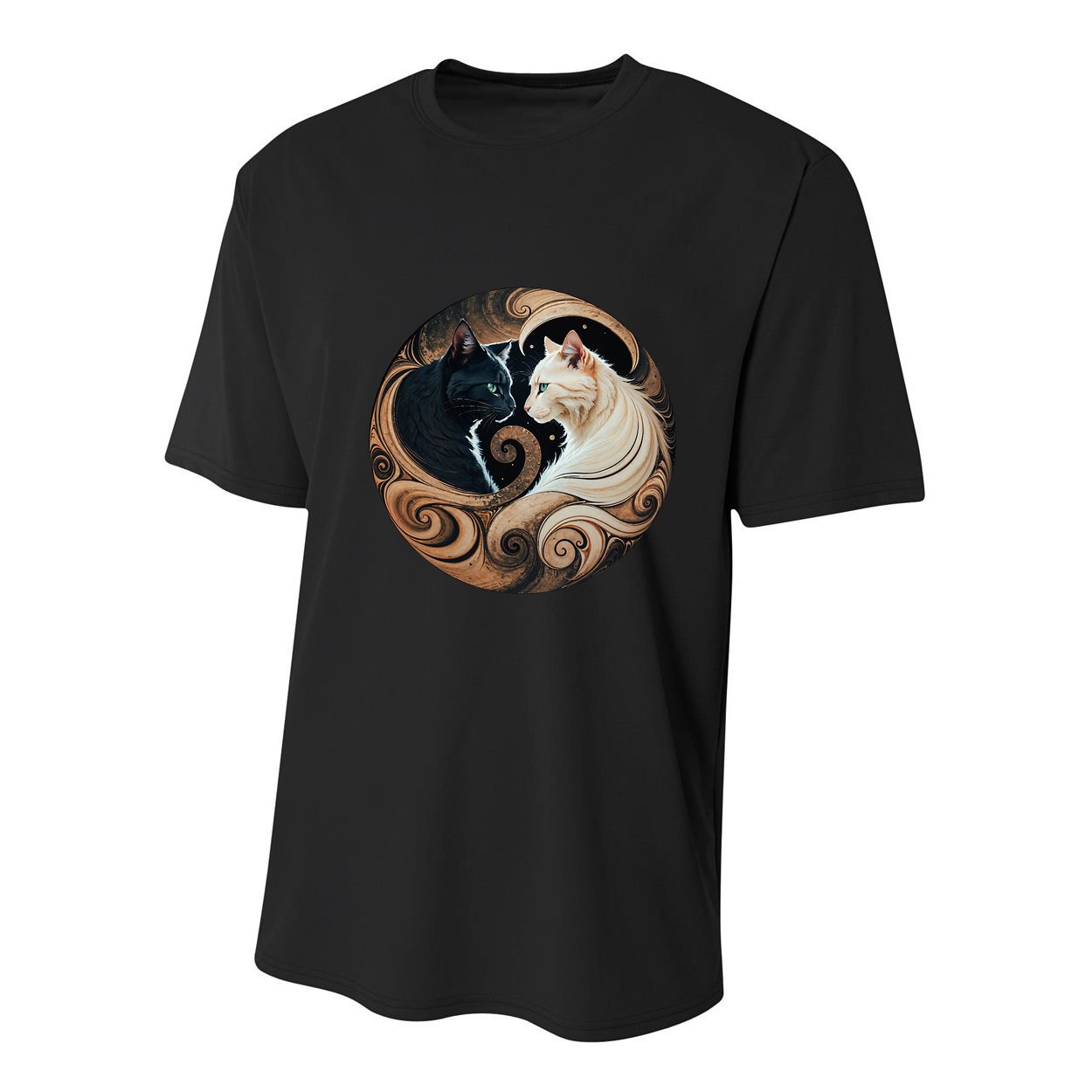 Cats Yin Yang Youth Performance Sprint T-Shirt
