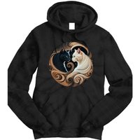 Cats Yin Yang Tie Dye Hoodie