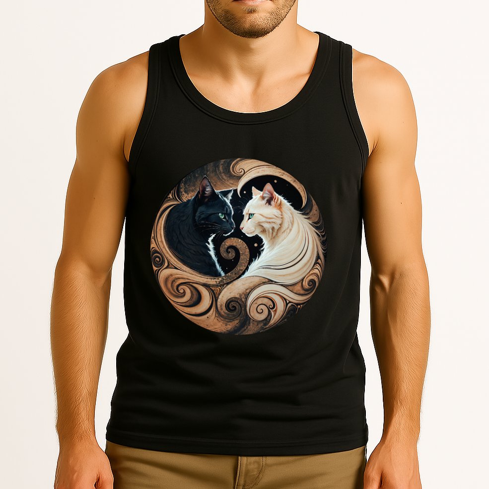 Cats Yin Yang Tank Top