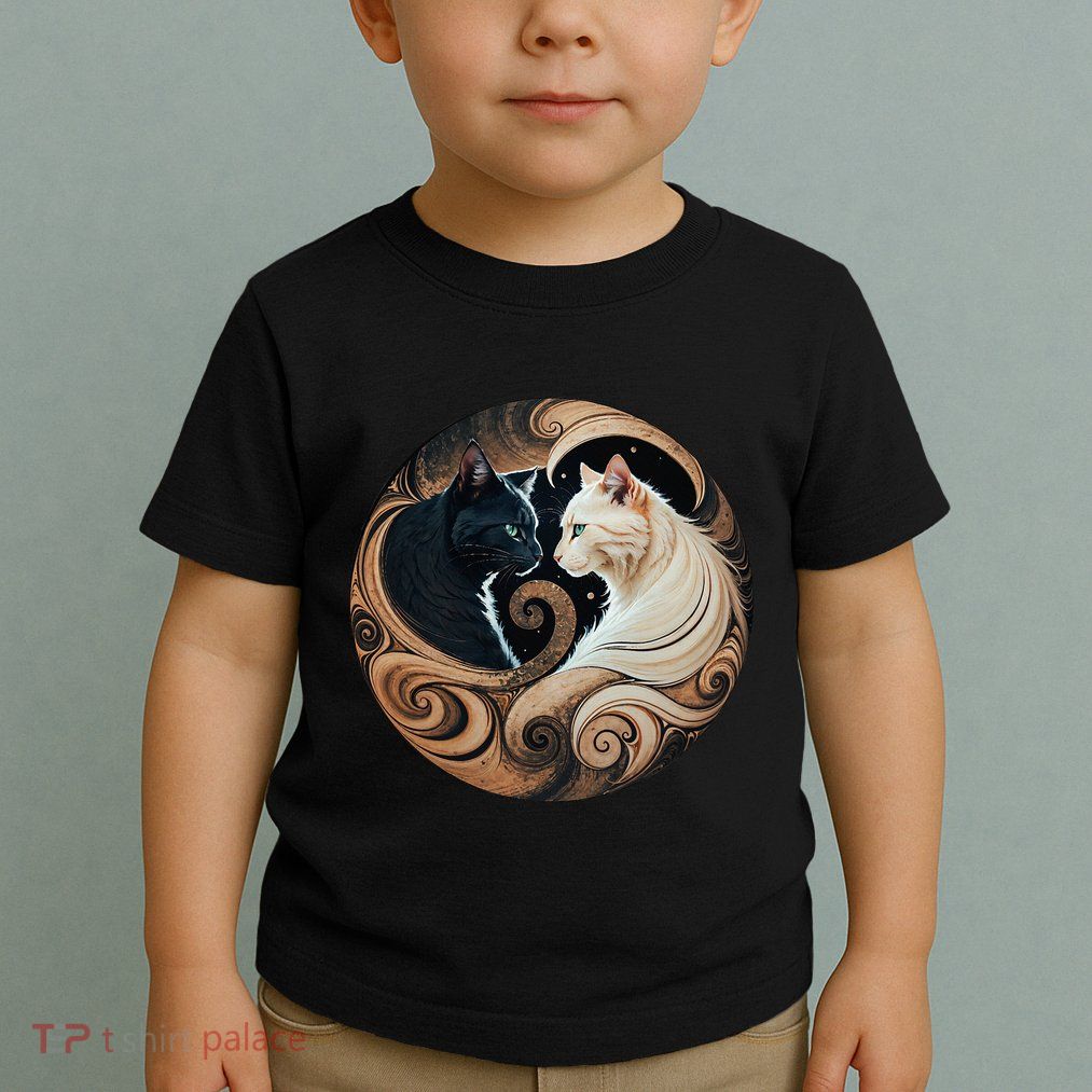 Cats Yin Yang Toddler T-Shirt