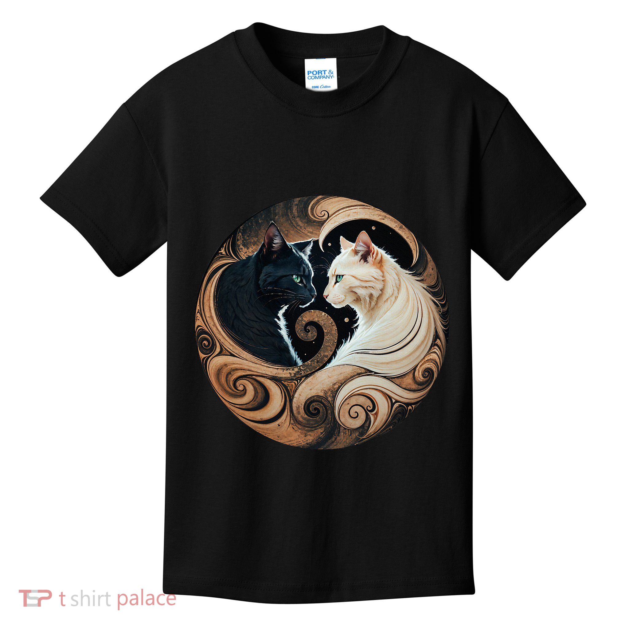 Cats Yin Yang Kids T-Shirt