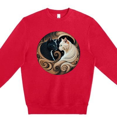 Cats Yin Yang Premium Crewneck Sweatshirt