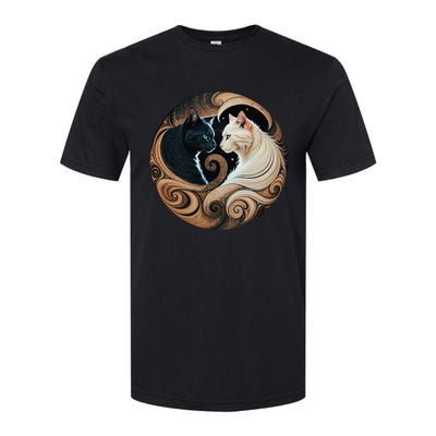 Cats Yin Yang Softstyle CVC T-Shirt