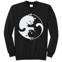 Chinese Yin Yang Cat Symbol funny animal Sweatshirt