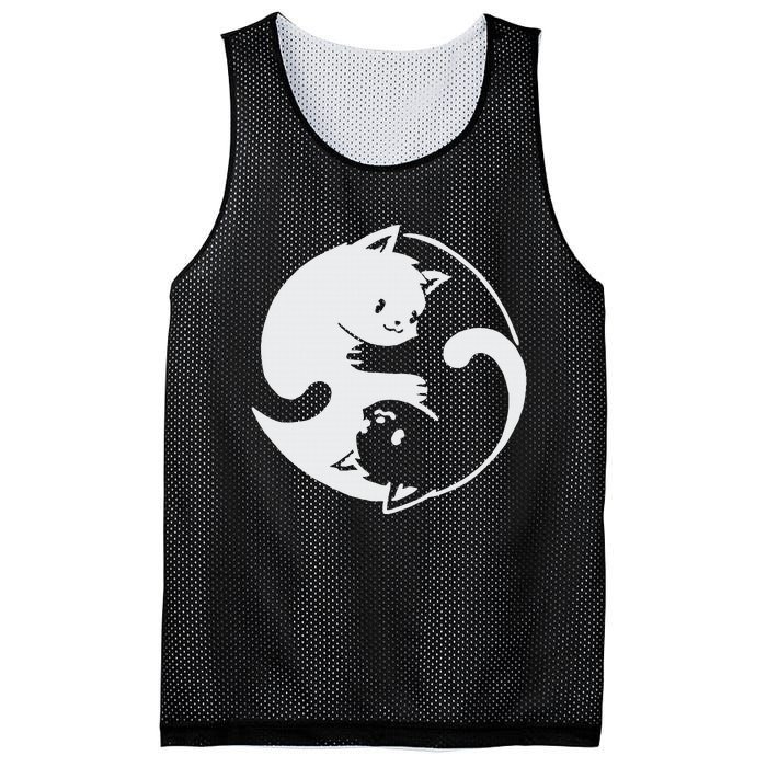 Chinese Yin Yang Cat Symbol funny animal Mesh Reversible Basketball Jersey Tank