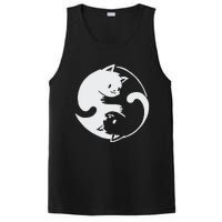 Chinese Yin Yang Cat Symbol funny animal PosiCharge Competitor Tank