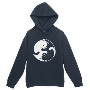 Chinese Yin Yang Cat Symbol funny animal Urban Pullover Hoodie