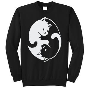 Chinese Yin Yang Cat Symbol Sweatshirt