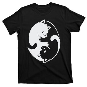 Chinese Yin Yang Cat Symbol T-Shirt