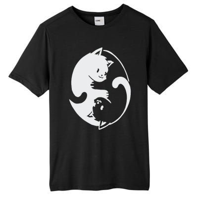 Chinese Yin Yang Cat Symbol Tall Fusion ChromaSoft Performance T-Shirt