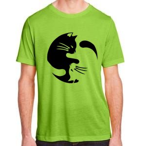 Cat Yin Yang Peace Loving Interconnected Great Gift Idea Meaningful Gift Adult ChromaSoft Performance T-Shirt