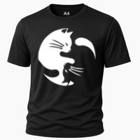 Cat Yin Yang Peace Loving Interconnected Great Gift Idea Meaningful Gift Cooling Performance Crew T-Shirt