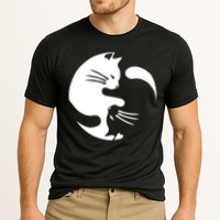 Cat Yin Yang Peace Loving Interconnected Great Gift Idea Meaningful Gift Cooling Performance Crew T-Shirt