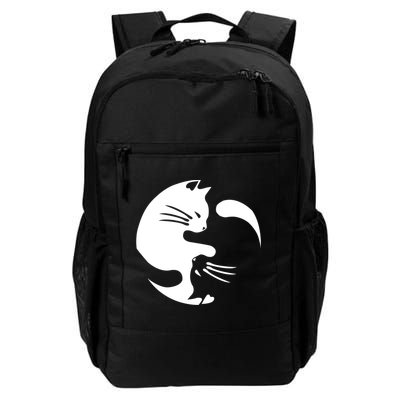 Cat Yin Yang Peace Loving Interconnected Great Gift Idea Meaningful Gift Backpack