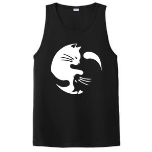 Cat Yin Yang Peace Loving Interconnected Great Gift Idea Meaningful Gift PosiCharge Competitor Tank