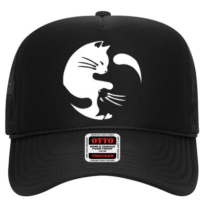 Cat Yin Yang Peace Loving Interconnected Great Gift Idea Meaningful Gift Hat