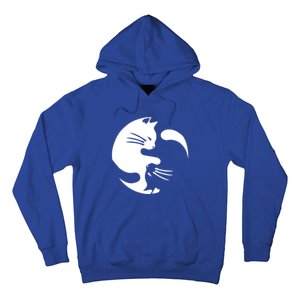 Cat Yin Yang Peace Loving Interconnected Great Gift Idea Meaningful Gift Hoodie