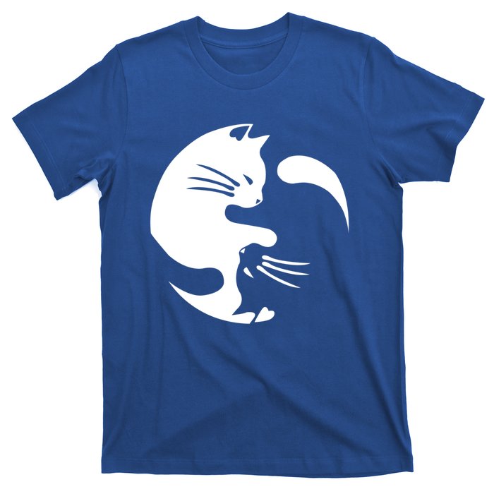 Cat Yin Yang Peace Loving Interconnected Great Gift Idea Meaningful Gift T-Shirt