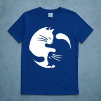 Cat Yin Yang Peace Loving Interconnected Great Gift Idea Meaningful Gift T-Shirt