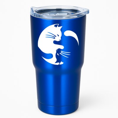 Cat Yin Yang Peace Loving Interconnected Great Gift Idea Meaningful Gift Tumbler