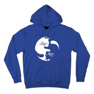 Cat Yin Yang Peace Loving Interconnected Great Gift Idea Meaningful Gift Tall Hoodie