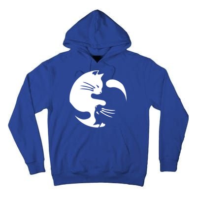 Cat Yin Yang Peace Loving Interconnected Great Gift Idea Meaningful Gift Tall Hoodie