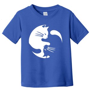 Cat Yin Yang Peace Loving Interconnected Great Gift Idea Meaningful Gift Toddler T-Shirt