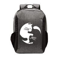 Cat Yin Yang Peace Loving Interconnected Great Gift Idea Meaningful Gift Vector Backpack