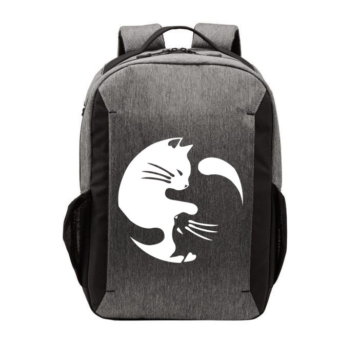 Cat Yin Yang Peace Loving Interconnected Great Gift Idea Meaningful Gift Vector Backpack