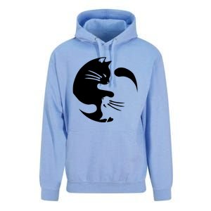 Cat Yin Yang Peace Loving Interconnected Great Gift Idea Meaningful Gift Unisex Surf Hoodie