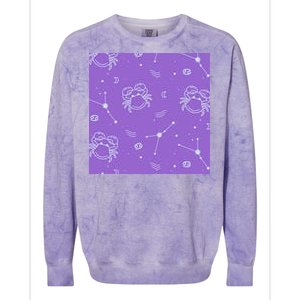 Cancer Zodiac Astrology Colorblast Crewneck Sweatshirt