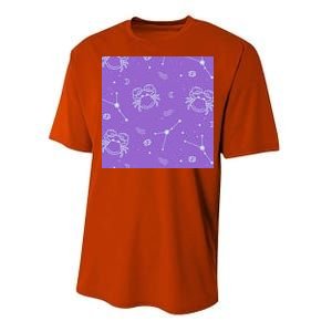 Cancer Zodiac Astrology Performance Sprint T-Shirt