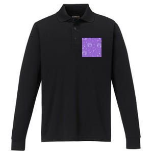 Cancer Zodiac Astrology Performance Long Sleeve Polo