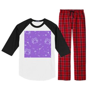 Cancer Zodiac Astrology Raglan Sleeve Pajama Set