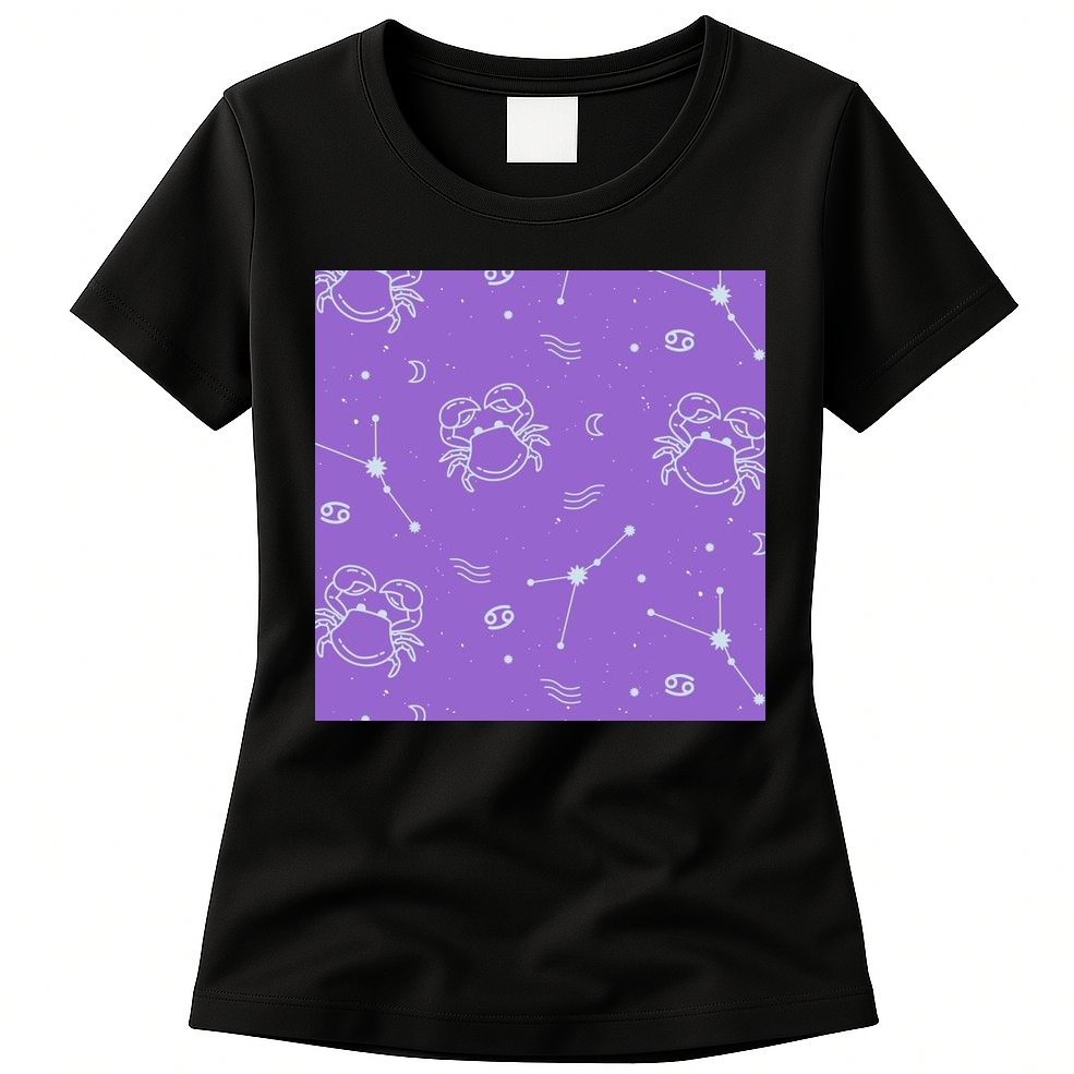 Cancer Zodiac Astrology Womens T-Shirt
