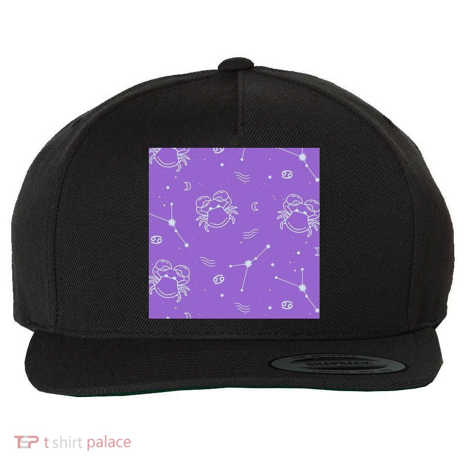 Cancer Zodiac Astrology Wool Snapback Cap