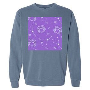 Cancer Zodiac Astrology Garment-Dyed Sweatshirt