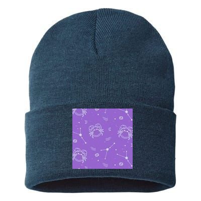 Cancer Zodiac Astrology Sustainable Knit Beanie