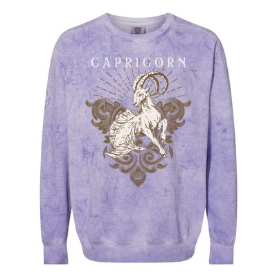 Capricorn Zodiac Astrology Horoscope Birthday Sun Sign Colorblast Crewneck Sweatshirt