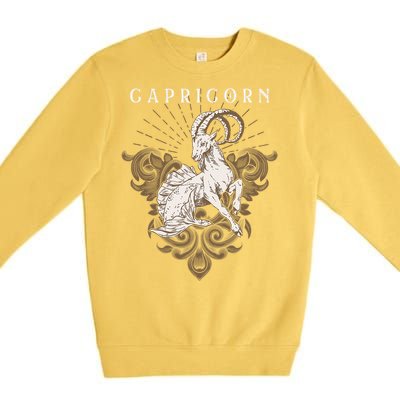 Capricorn Zodiac Astrology Horoscope Birthday Sun Sign Premium Crewneck Sweatshirt